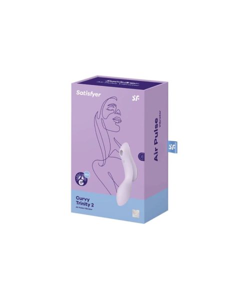 Вакуумний стимулятор з вібрацією Satisfyer Curvy Trinity 2 Violet