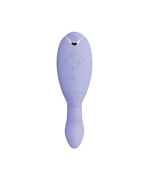 Подвійний вакуумний кліторальний стимулятор Womanizer Duo 2 - Lilac, незалежні мотори