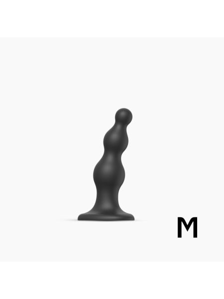 Насадка для страпона Strap-On-Me Dildo Plug Beads Black M