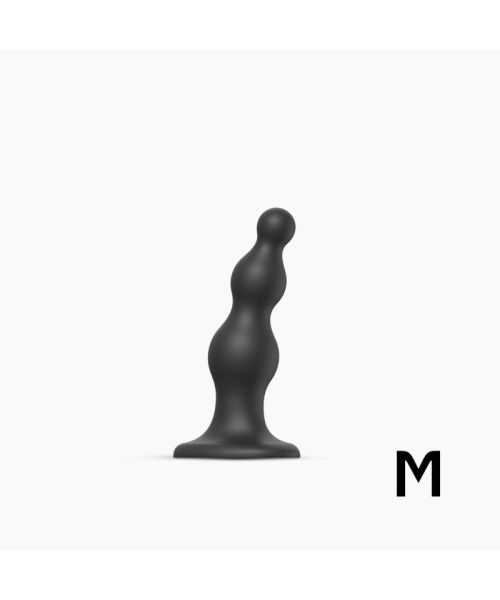 Насадка для страпона Strap-On-Me Dildo Plug Beads Black M
