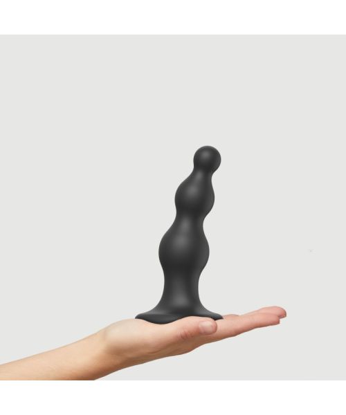 Насадка для страпона Strap-On-Me Dildo Plug Beads Black M