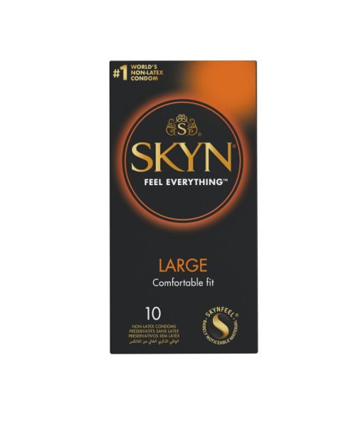 Безлатексні преміум-презервативи SKYN Large 10 шт, збільшений розмір