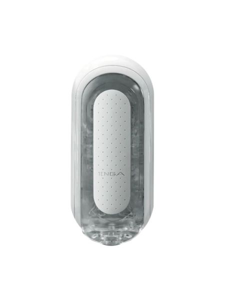Мастурбатор Tenga Flip Zero White, змінна інтенсивність стимуляції, розкладний