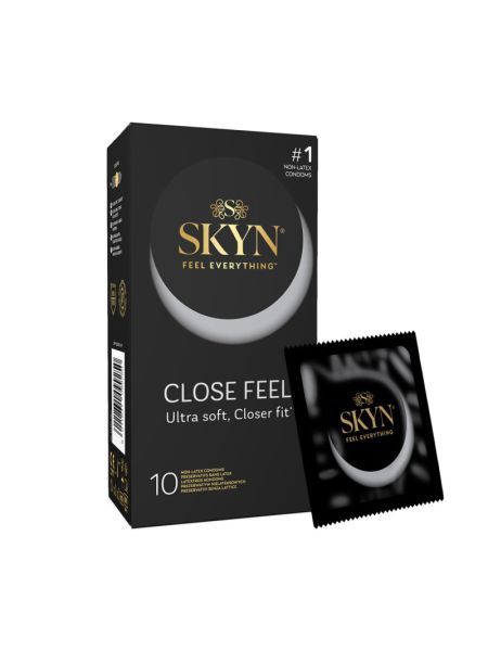 Безлатексні преміум-презервативи SKYN Close Feel 10 шт, щільна посадка
