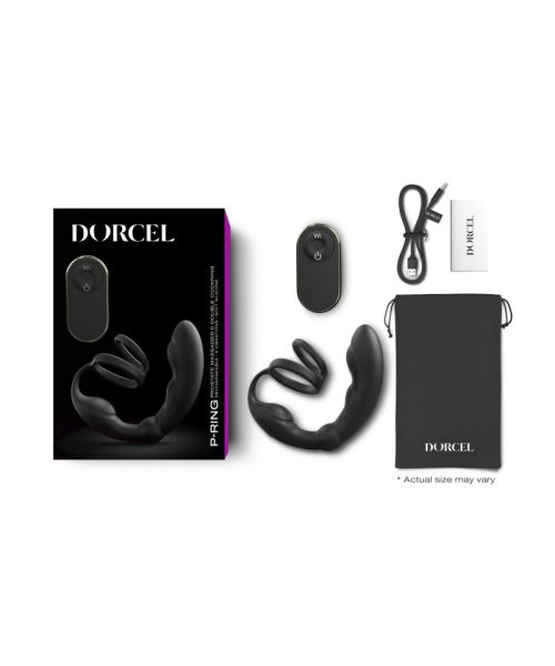 Масажер простати Dorcel P-Ring з ерекційним кільцем та пультом ДК