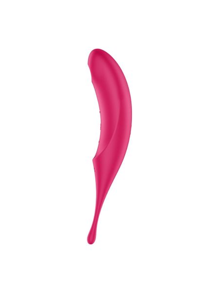 Вібратор для клітора з вакуумною стимуляцією Satisfyer Twirling Pro Red