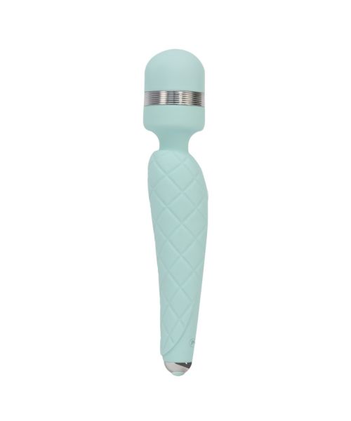 Розкішний вібромасажер PILLOW TALK - Cheeky Teal з кристалом Swarovski, плавне підвищення потужності