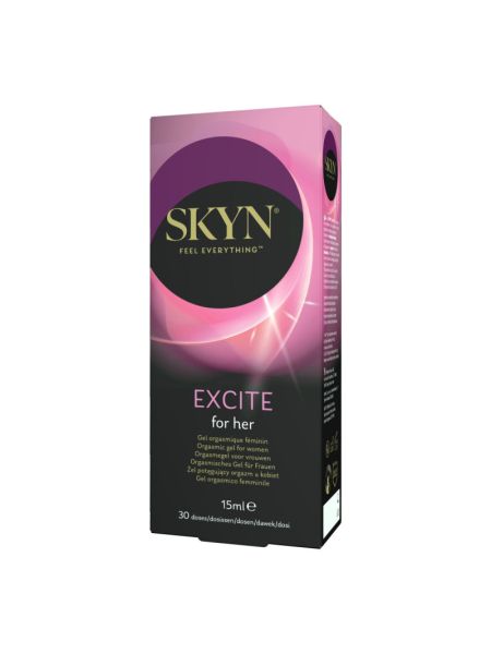 Збуджувальний гель SKYN Excite for her 15 мл, поколювання, ефект тепло-холод, містить L-аргінін