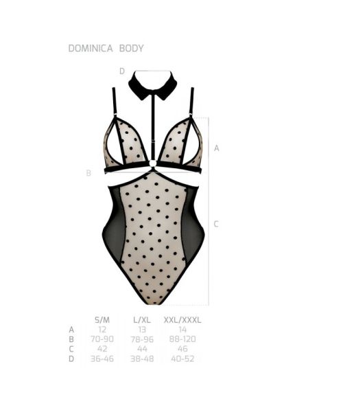 Боді Passion DOMINICA BODY XXL/XXXL, black