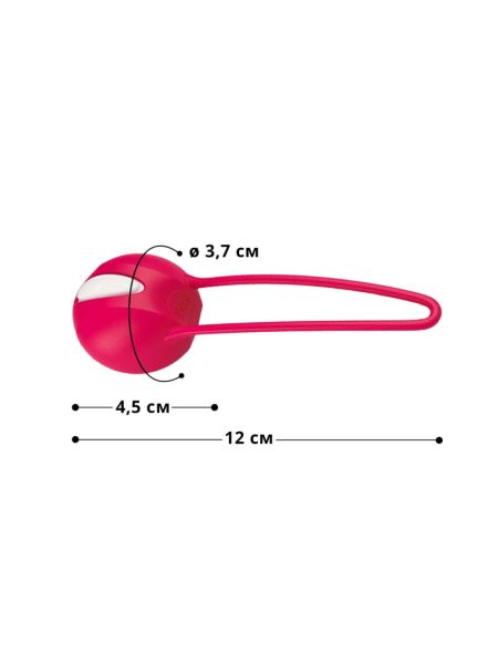 Вагінальна кулька Fun Factory SMARTBALL UNO, червона, одинарна, діаметр 3,6 см