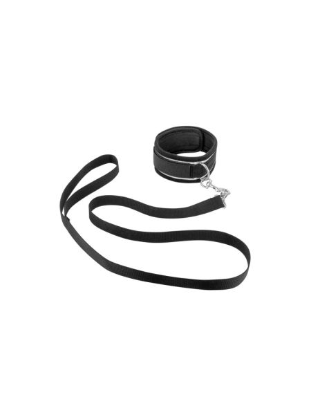 Фіксатор для рук і шиї з повідцем Fetish Tentation Submission bar with handcuffs and collar