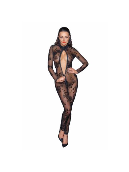 Сітчастий бодістокінг Noir Handmade F237 Long tulle overall, 3XL