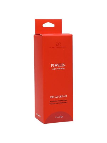 Потужний крем-пролонгатор Doc Johnson Power+with Yohimbe Delay Cream, екстракт Йохимбе, 56 г, коробка