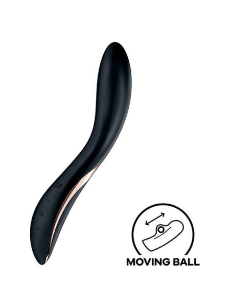 Вібратор із перлинною стимуляцією точки G Satisfyer Rrrolling Explosion Black