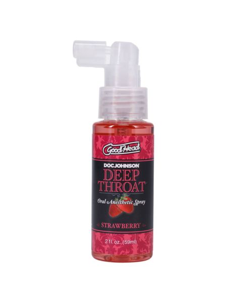 Спрей для мінету Doc Johnson GoodHead DeepThroat Spray - Sweet Strawberry 59 мл для глибокого мінету