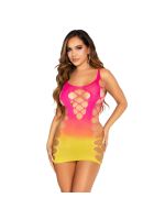 Сукня Leg Avenue Seamless Ombre Faux Lace Up Mini Dress One Size Sunset