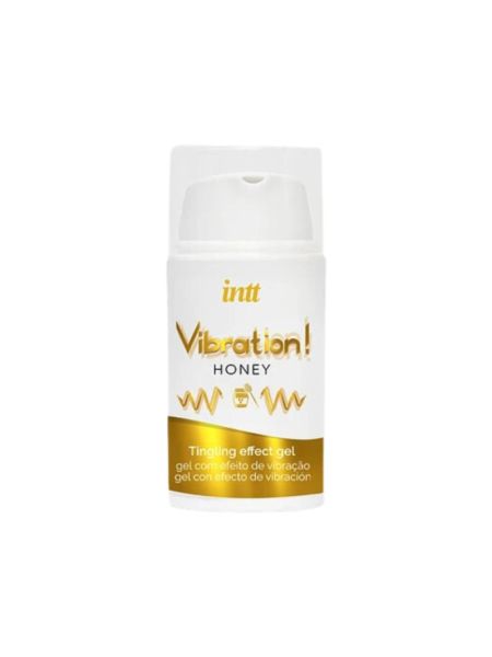 Рідкий вібратор Intt Vibration Honey (15 мл), густий гель, дуже смачний, діє до 30 хвилин