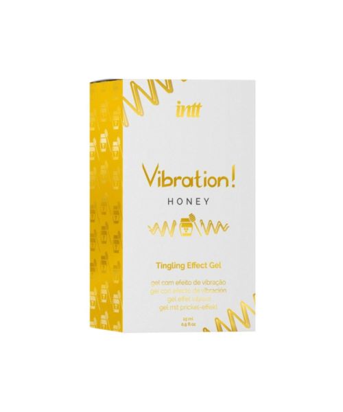 Рідкий вібратор Intt Vibration Honey (15 мл), густий гель, дуже смачний, діє до 30 хвилин