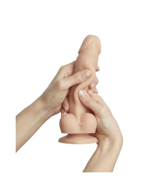 Реалістичний фалоімітатор Strap-On-Me Sliding Skin Realistic Dildo Vanille XL, ефект рухливої шкіри