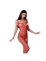 Бодістокінг Passion BS071 red, комбінезон на бретелях