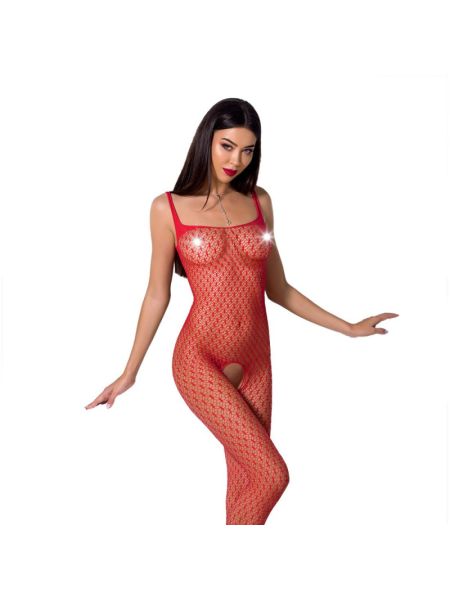 Бодістокінг Passion BS071 red, комбінезон на бретелях