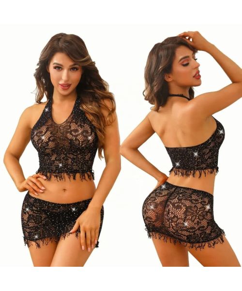 Бодістокінг JSY «Чудова Жаклін» One Size, топ, спідниця