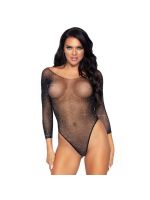 Сітчасте боді зі стразами Leg Avenue Crystalized fishnet bodysuit Black One Size