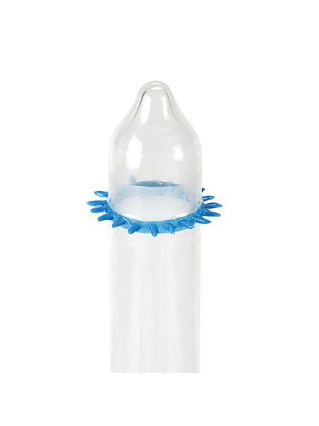 Насадка на член Recare Spike Condom Blue (презерватив з шипами)