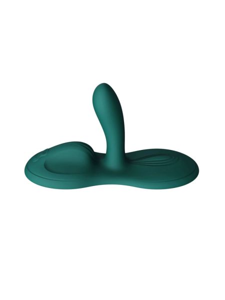Sit-on-top смарт-вібратор Zalo – Flora Smart Vibrating Pad Turquoise Green, 9 моторів