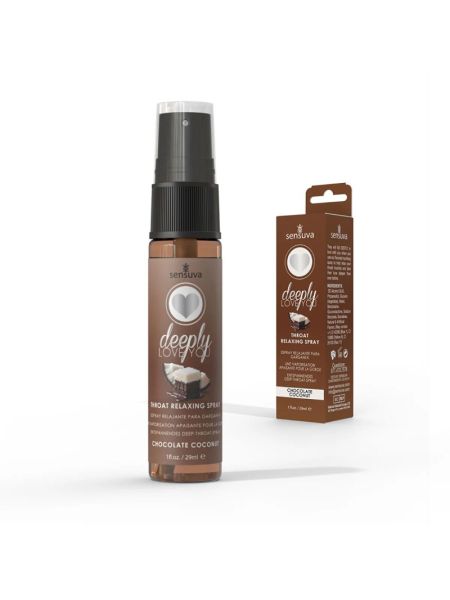 Спрей для мінету Sensuva Deeply Love You Chocolate Coconut (29 мл), для глубокого мінету
