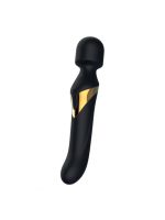 Вібромасажер 2в1 Dorcel Dual Orgasms Gold класичний масажер і вібратор з перлинним масажем