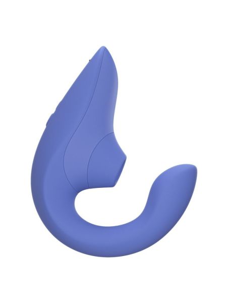 Вагінально-кліторальний стимулятор Womanizer Blend Vibrant Blue, вібрація + вакуум, 2 мотори