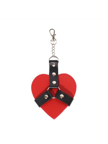 Брелок на карабіні для ключів Art of Sex Chained Heart, Червоний