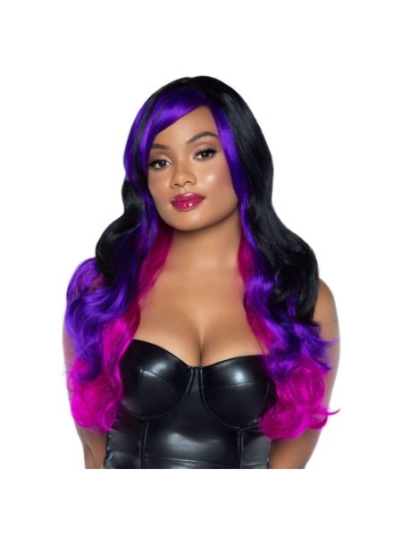 Leg Avenue Allure Multi Color Wig Black/Purple