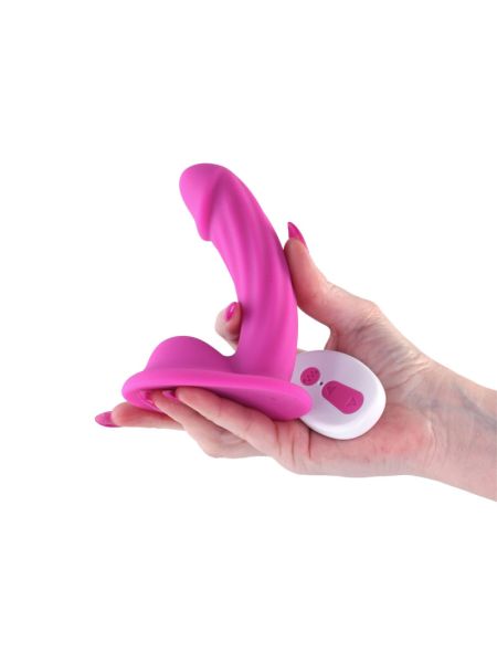 Ділдо з вібрацією NS Novelties Colours - Curve - Vibrating - 5" Dildo - Pink