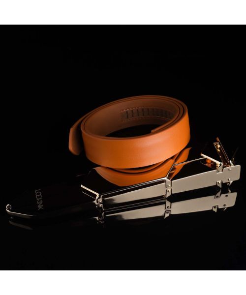 Регульована шльопалка LOCKINK Adjustable Slapper for Impact Play, коричнева, натуральна шкіра