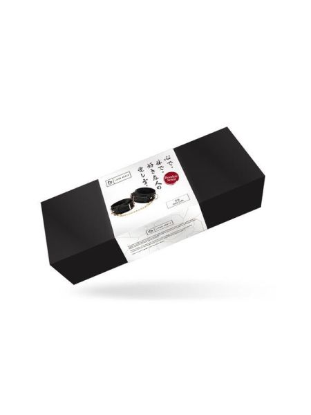 Поножі Liebe Seele Boudoir Amor Ankle Cuffs Black, знімний з’єднувальний ланцюжок