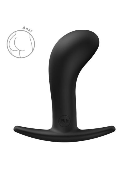 Анальна пробка Fun Factory BOOTIE L Black, діаметр 3,8 см, тонкий обмежувач