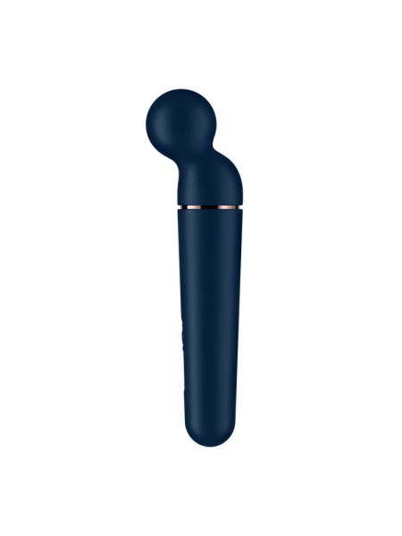Вібромасажер Satisfyer Planet Wand-er Blue/Rosegold, дуже потужний, бездротовий