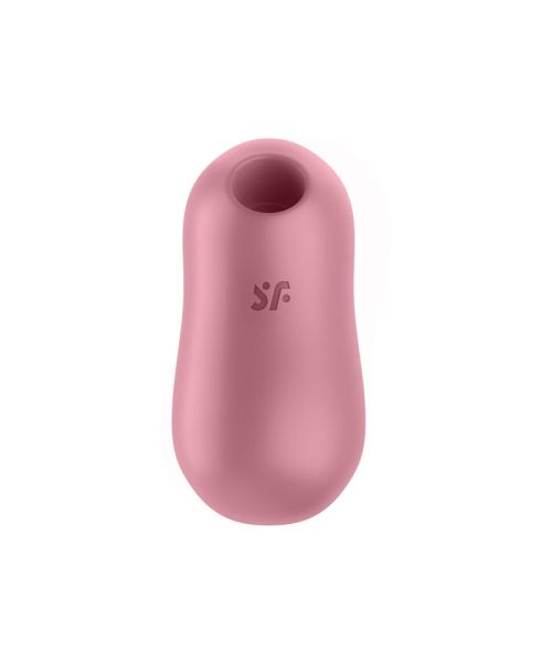 Вакуумний стимулятор із вібрацією Satisfyer Cotton Candy Light Red