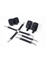 Набір для БДСМ Feral Feelings BDSM Kit 3 Black, наручники, поножі, хрестовина