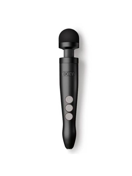 Вібромасажер DOXY Die Cast 3R - Matte Black, дуже потужний, перезаряджуваний, металевий корпус