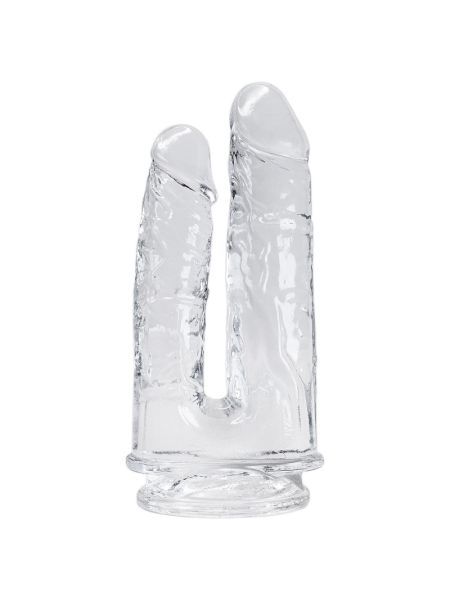Прозорий фалоімітатор Alive Imperium Jelly Dildo для подвійного проникнення