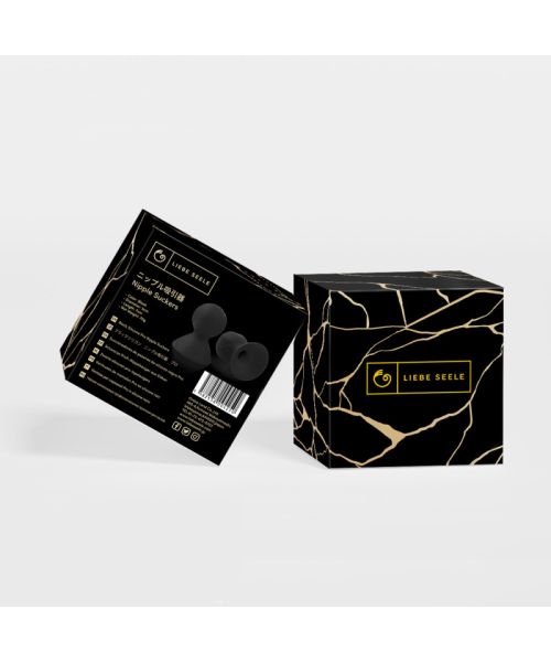 Присоски для сосків Liebe Seele Nipple Suckers Black, силікон
