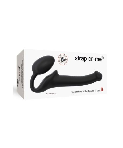 Безремінний страпон Strap-On-Me Black S, повністю регульований, діаметр 2,7 см