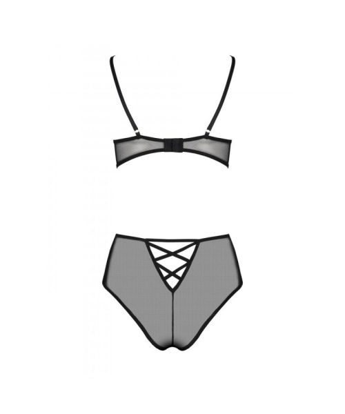 Еротичний комплект з малюнком Passion LOVELIA BIKINI XXL/XXXL, black