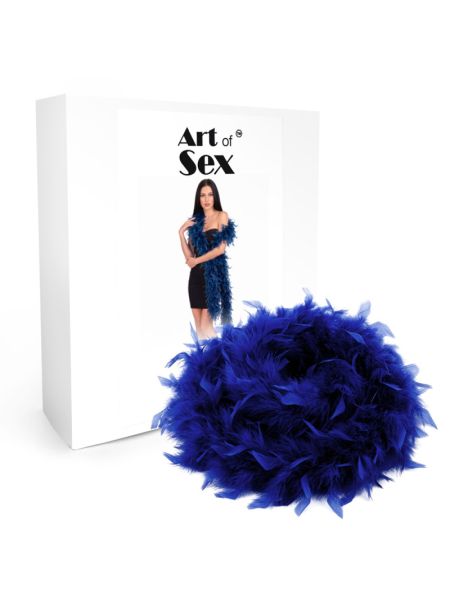 Боа з пір’я Art of Sex, довжина 2 метри, колір синій