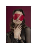 Маска на очі Feral Feelings - Blindfold Mask, натуральна шкіра, червона