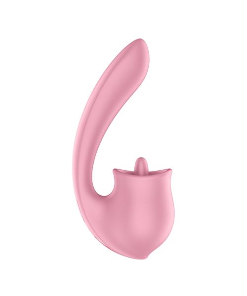 Вагінально-кліторальний вібратор Satisfyer Tongue Genius з язичком