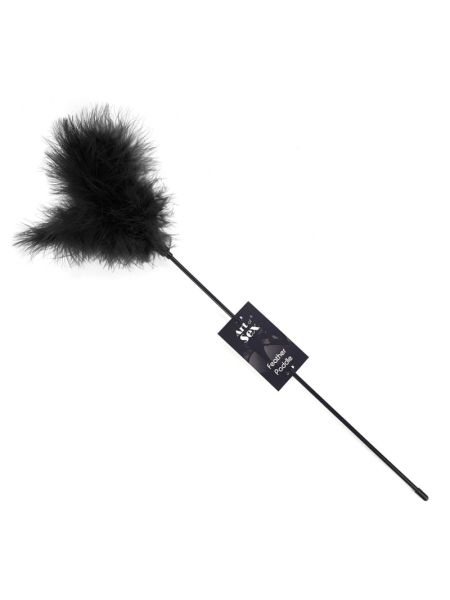 Лоскітка з пером індика Art of Sex – Feather Paddle, чорна